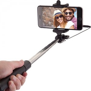 Palo Selfie Stick con Cable de Power Theory