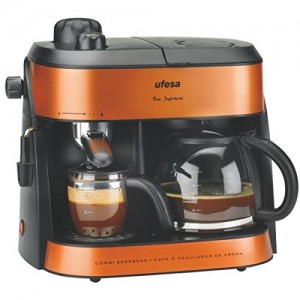 Ufesa CK7355 - Máquina de café, 1800 W, color naranja