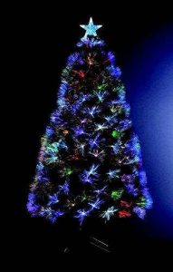 Árbol de Navidad artificial iluminado